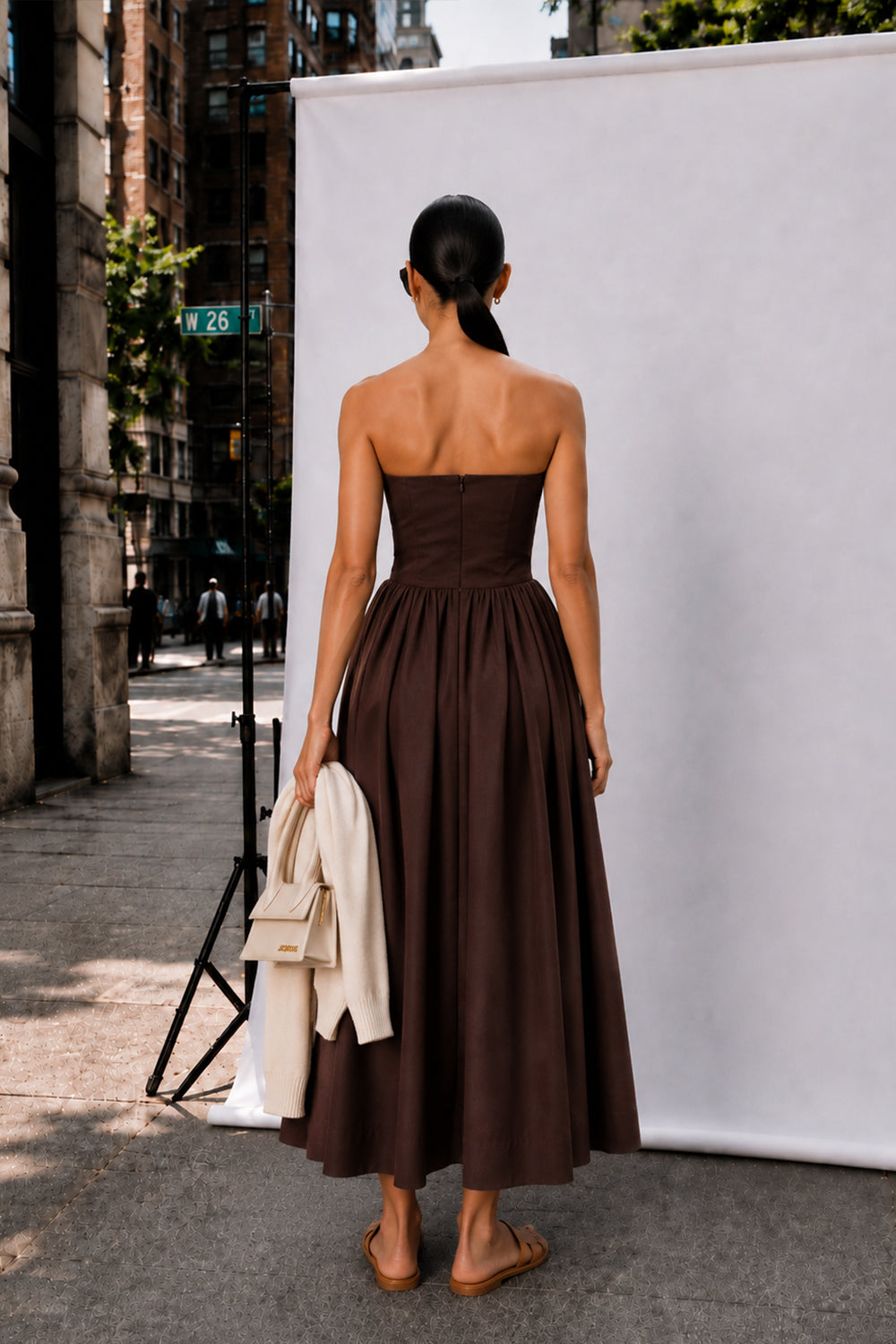 Lola Dress Chocolate Brown
